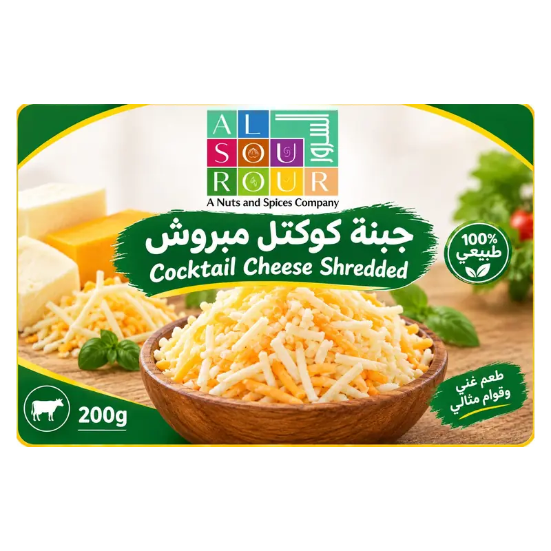 جبنة كوكتل مبروش