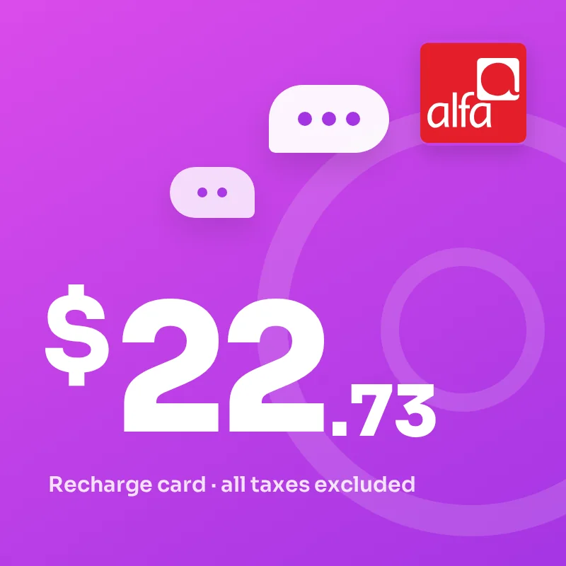 Alfa card 22.73$