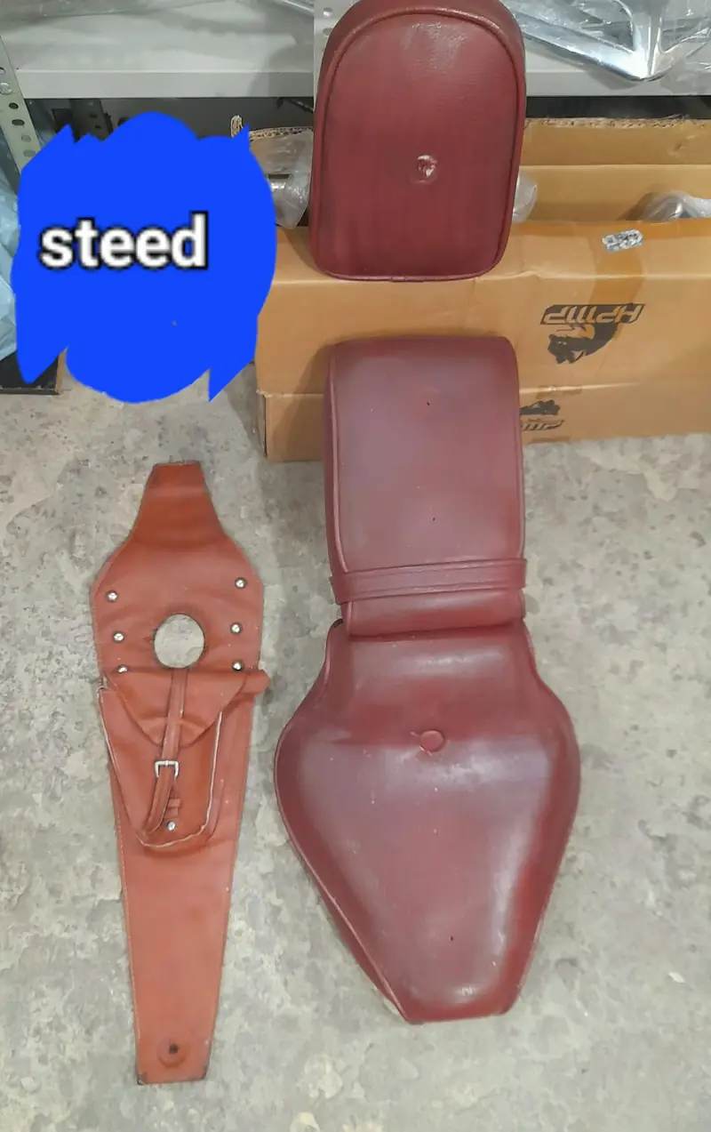 Steed seat set - burgundy