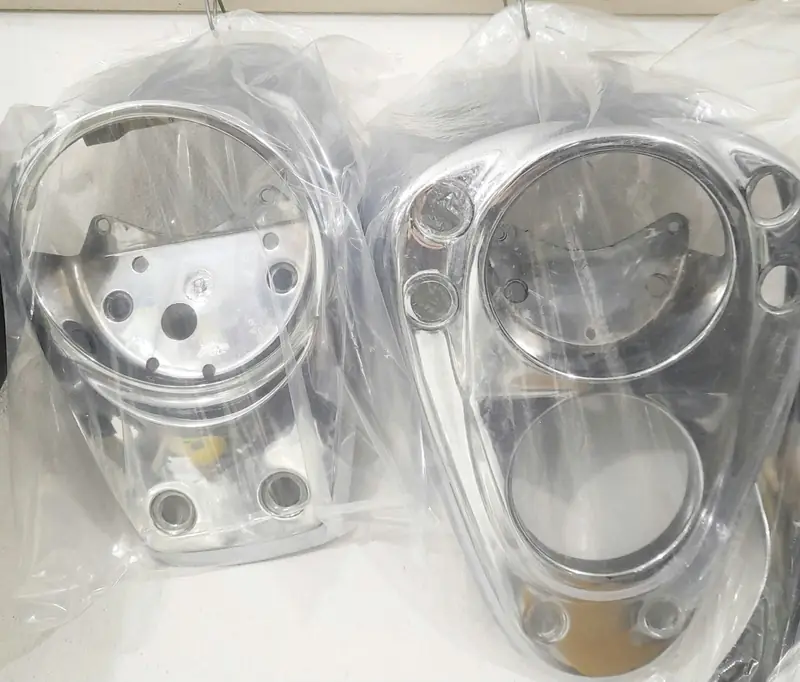 Chrome speedometer console covers
