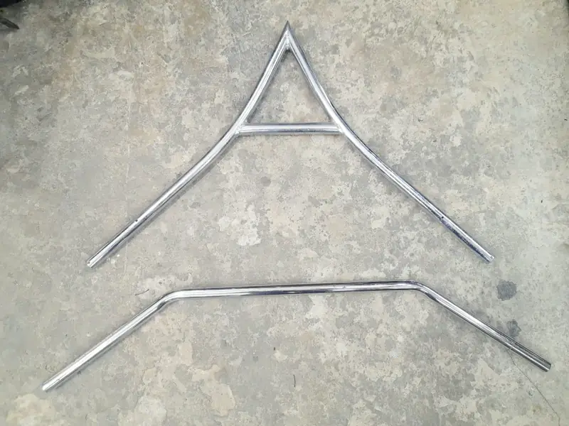 Chrome bars (2 pieces)